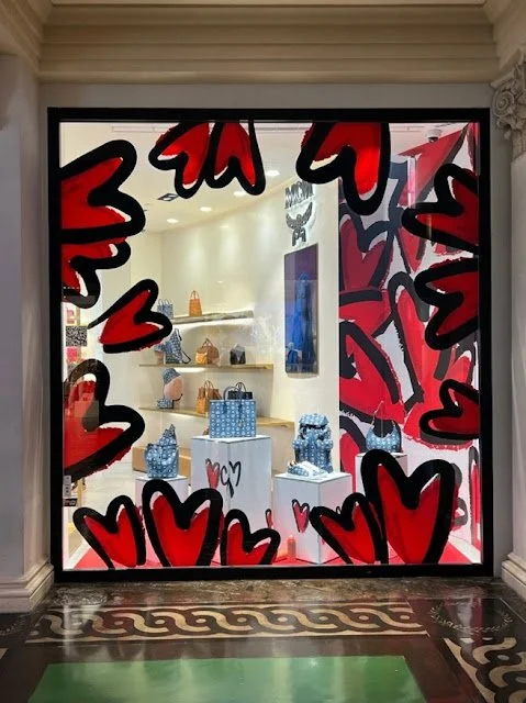 Bags at MCM store at Caesars Forumn Shops