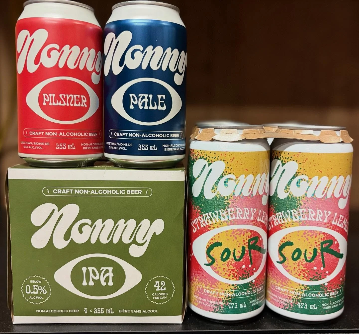 🚫🍹 New zero-proof goodies just landed!

✨ Farmery Virgin Beer Caesars &mdash; Original, Dill Pickle &amp; Jalape&ntilde;o Lime 🌶🍋&zwj;🟩
✨ DHOS Vodka Free &mdash; perfect for mocktails that actually taste good 🍸
✨ Nonny Beer &mdash; IPA, Pilsner