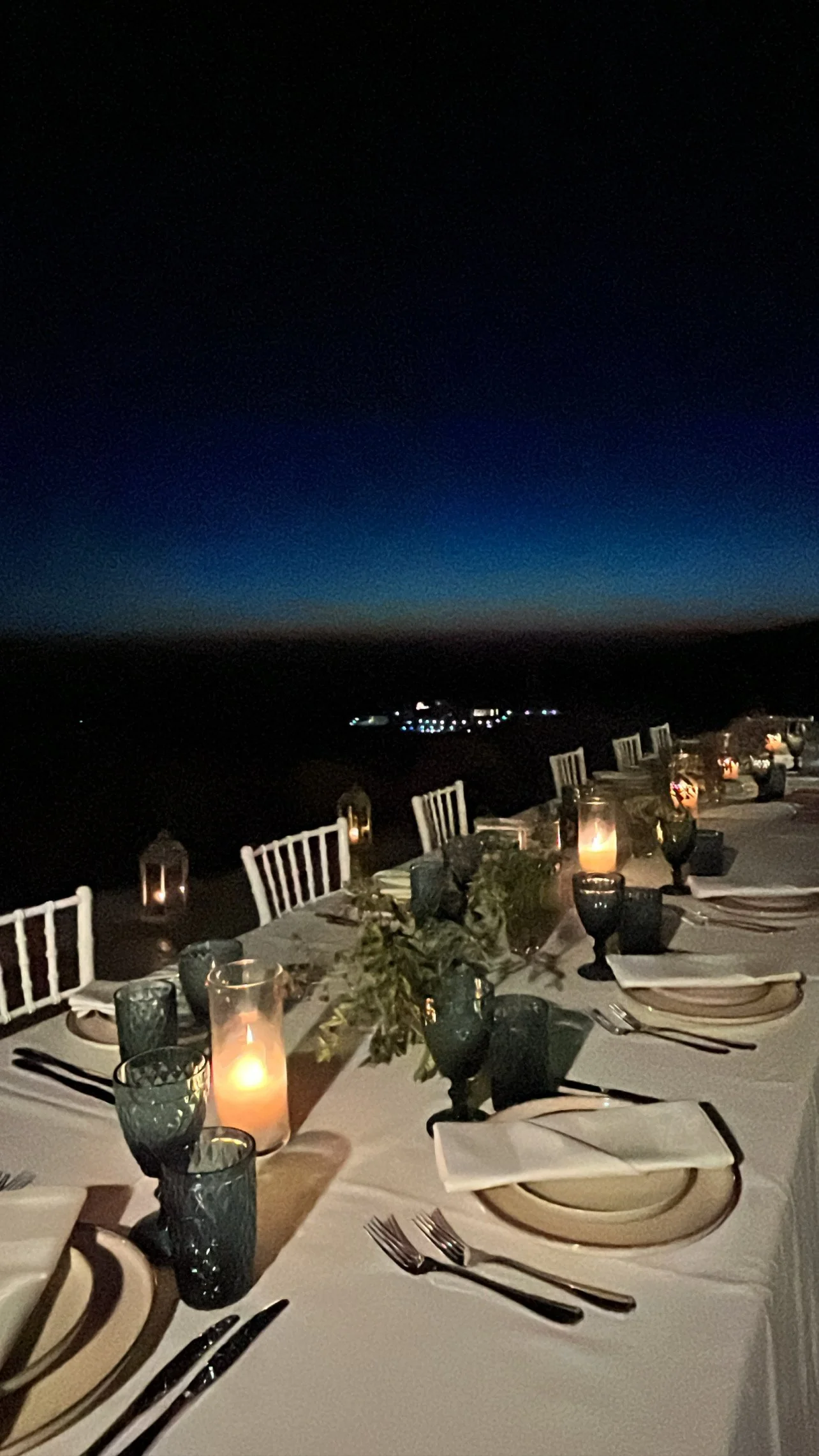 Luxury private dining experience in Mykonos villa