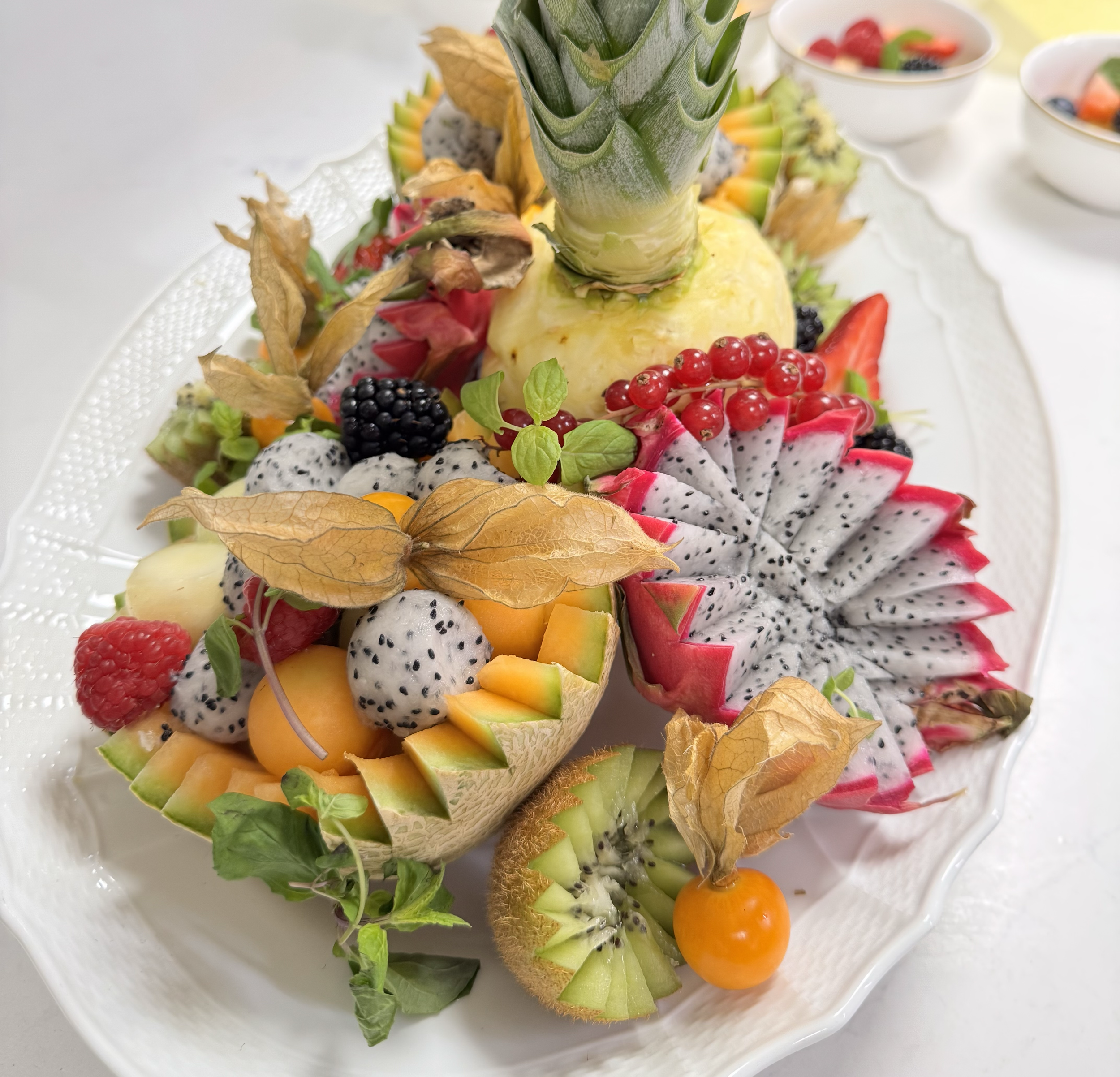 Fruit Salad, Dragon Fruit,Kiwi,Pine-Apple
