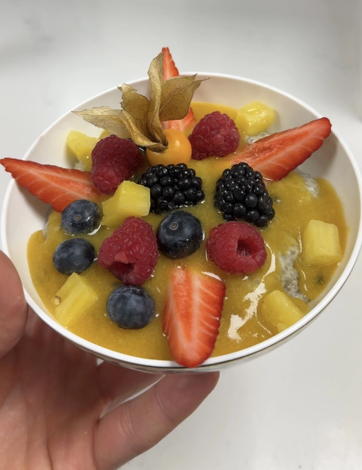 Chia Seeds Bowl , Coconut - Mango - Berries