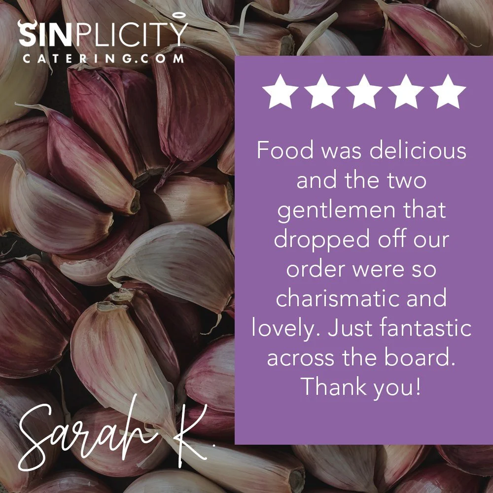 Thank YOU Sarah, for taking the time recognize our hardworking delivery team!💜
Our mission is to provide the fastest, most reliable delivery to all of our corporate catering customers, rain or shine!☔️☀️

 #sinplicitycatering #dmvcatering #bestdeliv