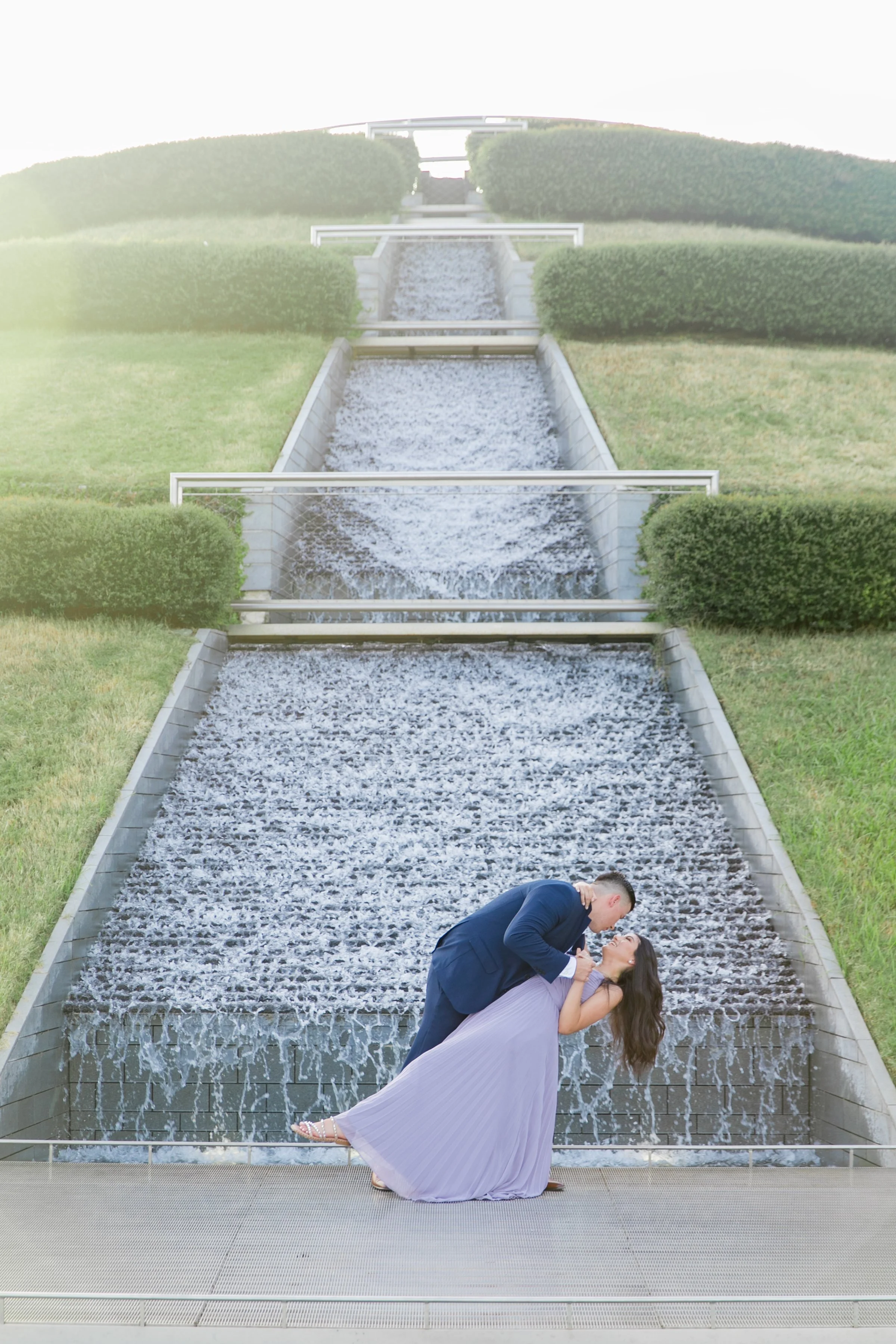 Elegant natural light engagement photography session in Houston Texas