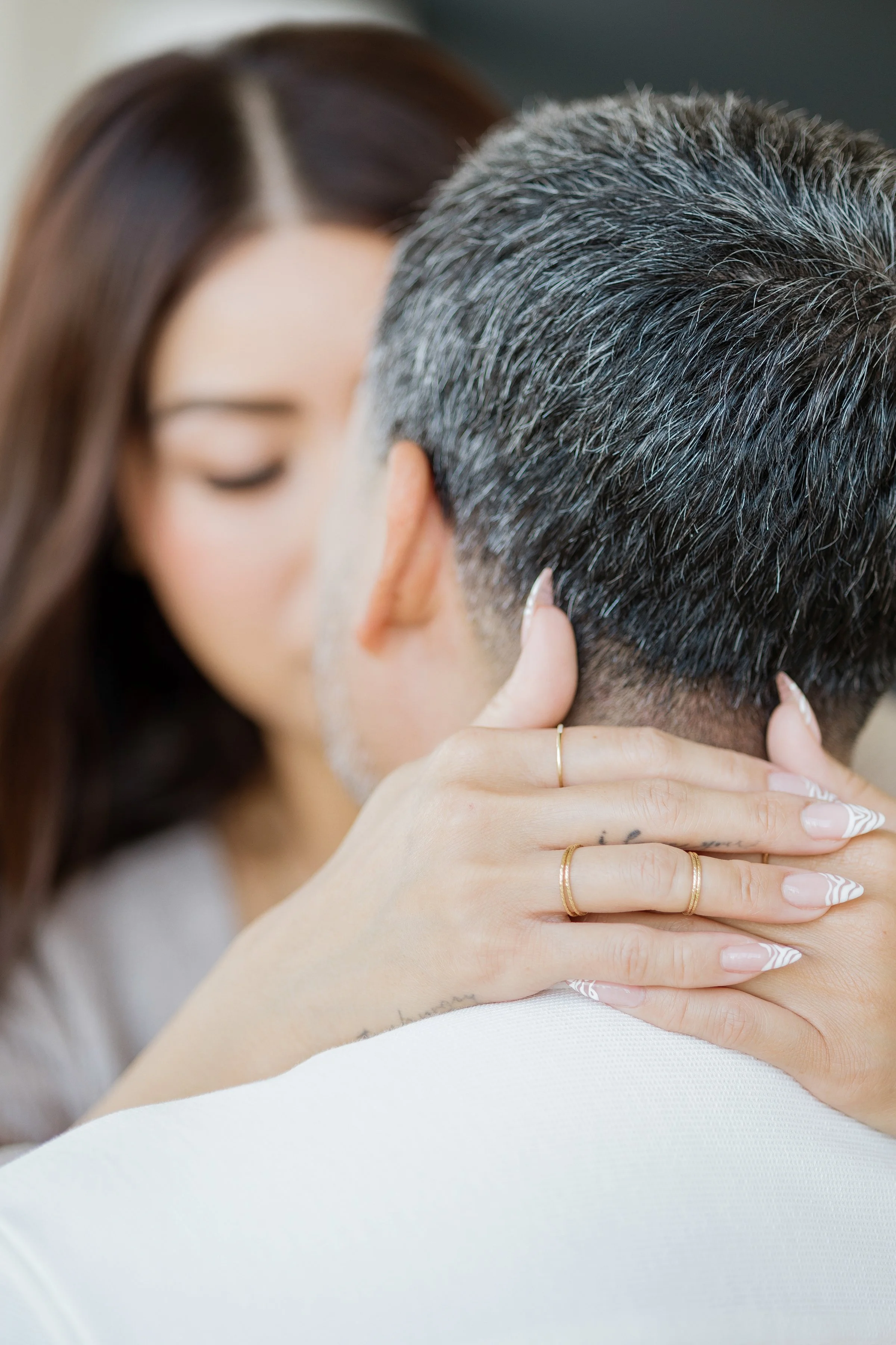 Soft natural light portrait of couple in Houston Texas