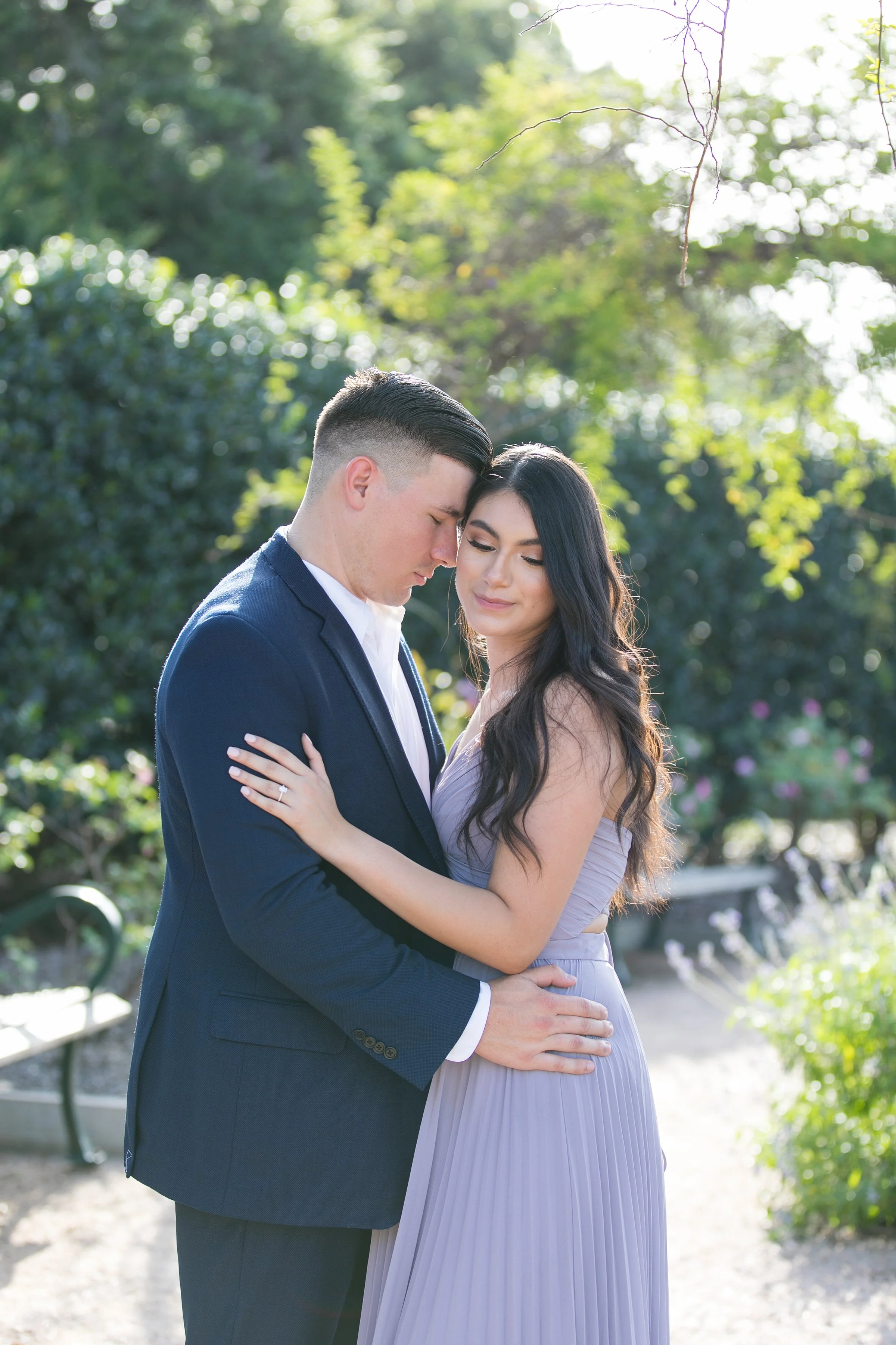 Emotional engagement portrait capturing love story in Houston Texas