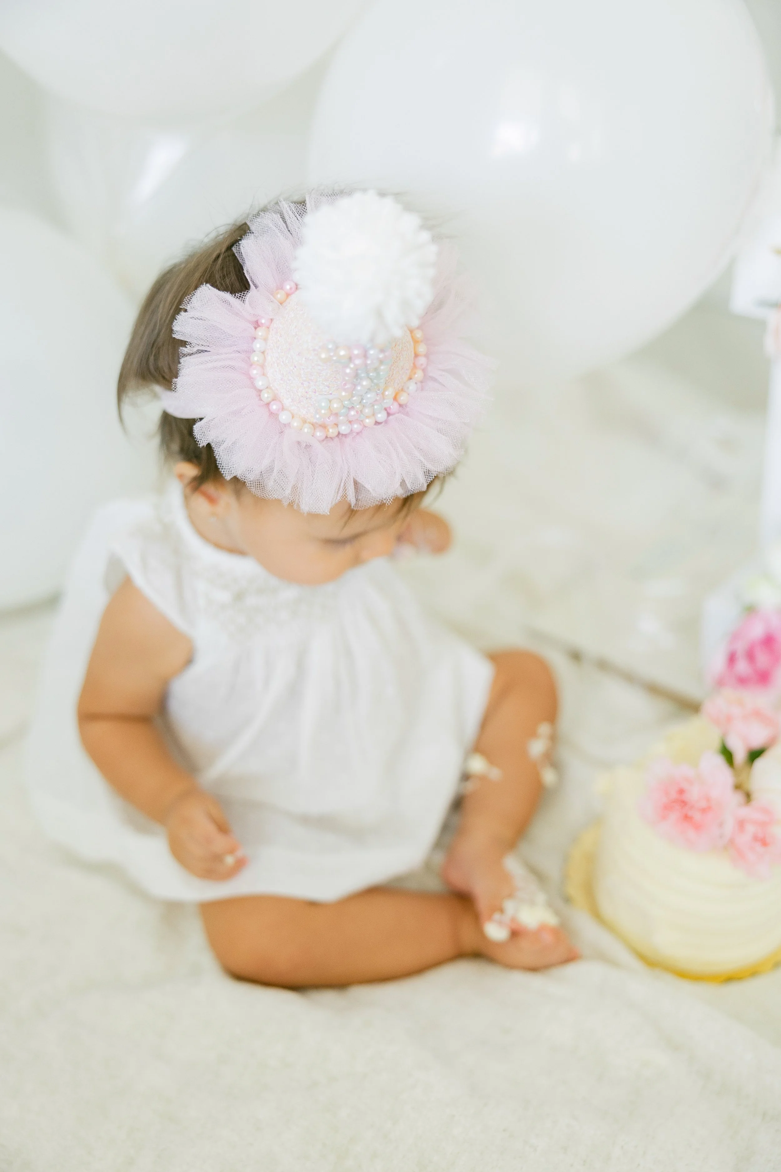 Light and airy portrait session with young child in Houston Texas