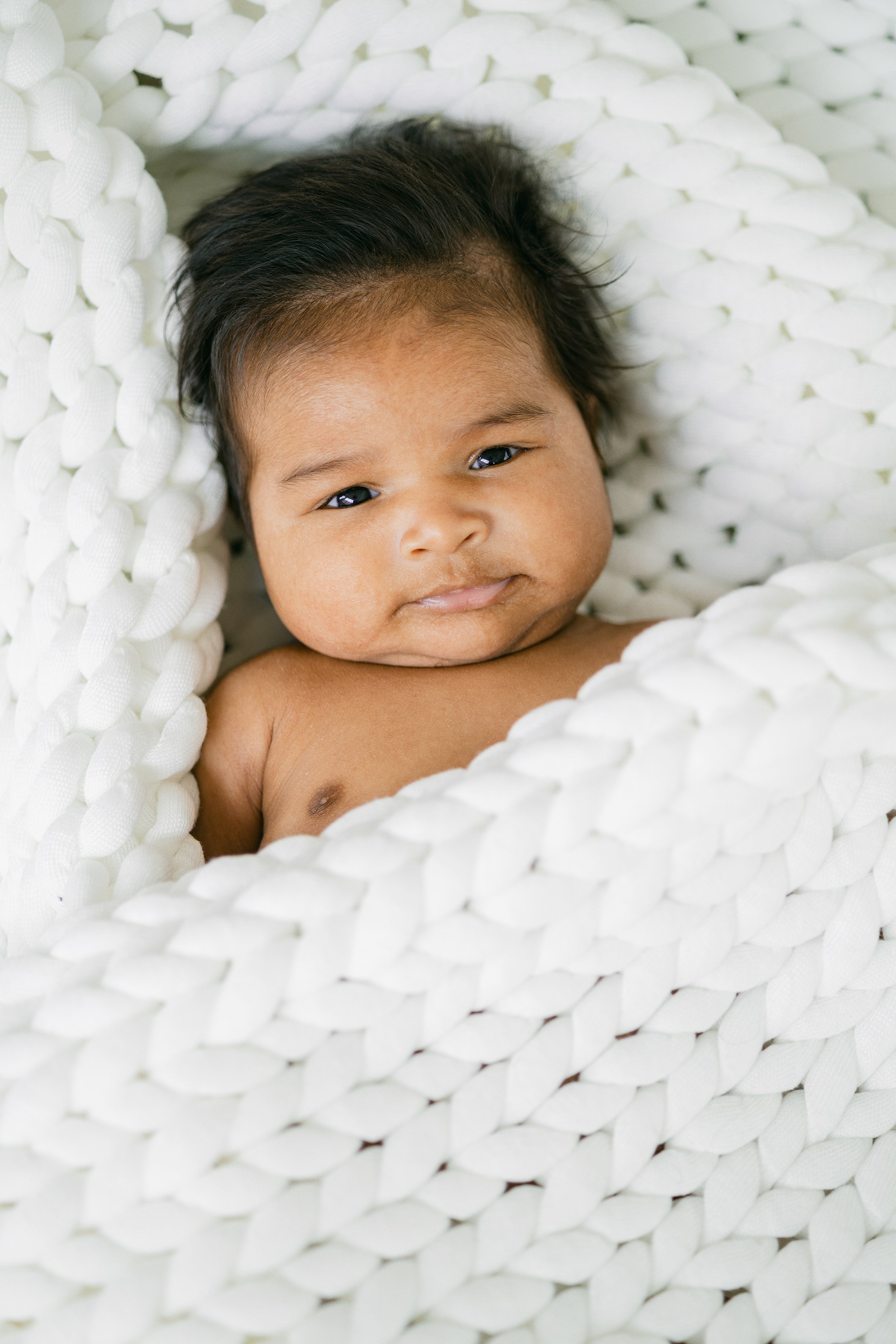 Baby portrait captured during family photos in Houston Texas