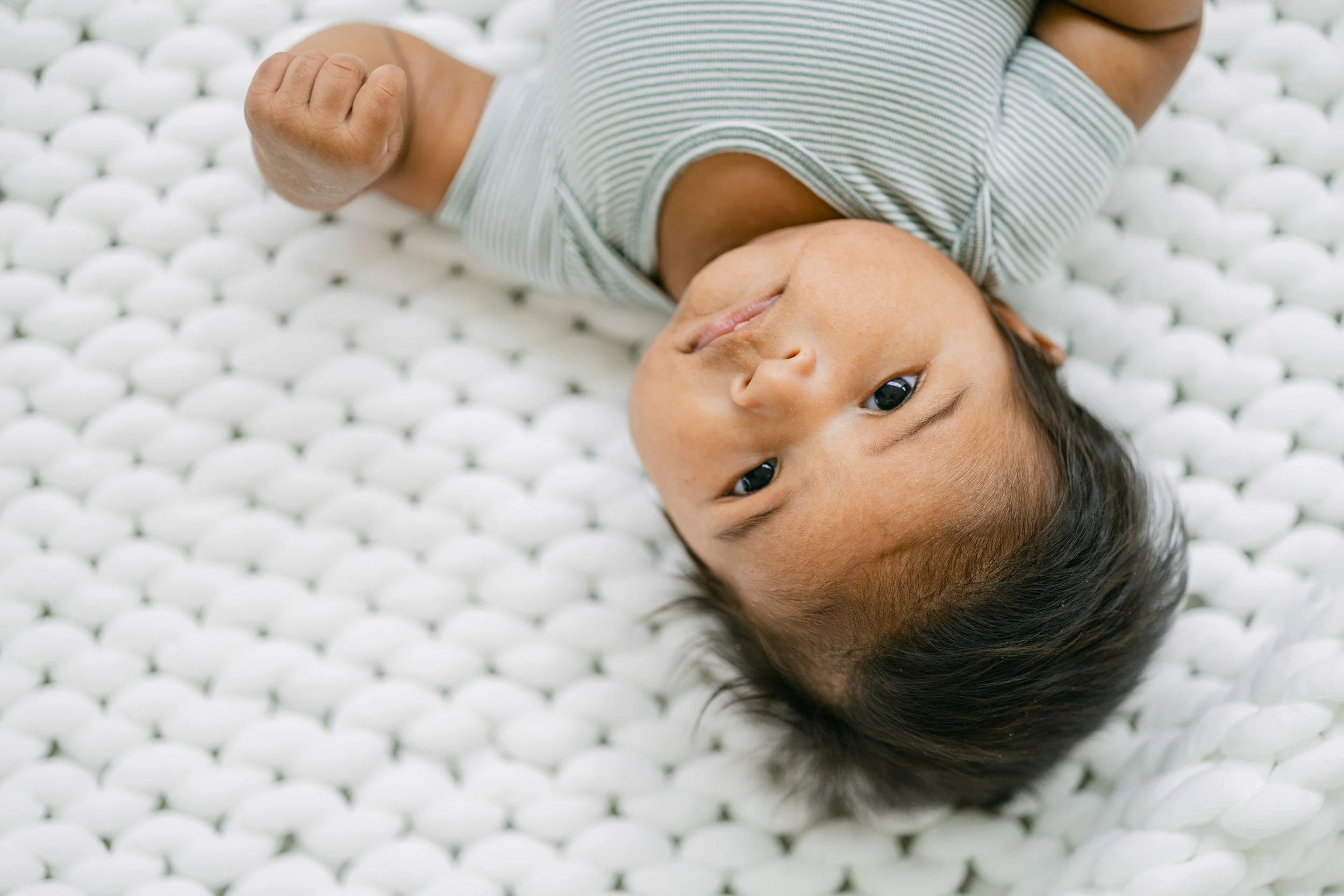 Baby photo captured during family portraits in Houston