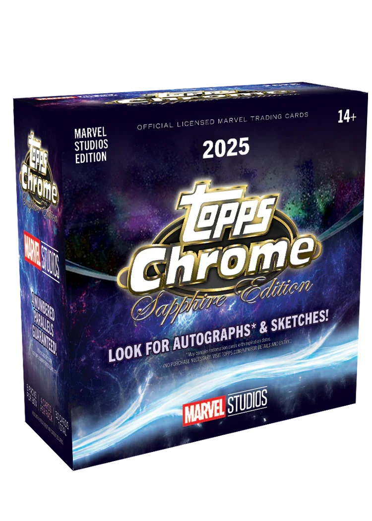 2025 Topps Marvel Studios Chrome Sapphire - Hobby Box