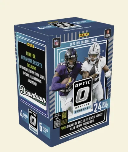 2025 Panini Donruss Optic Football 6-Pack Blaster Box (Purple Shock Parallels!)