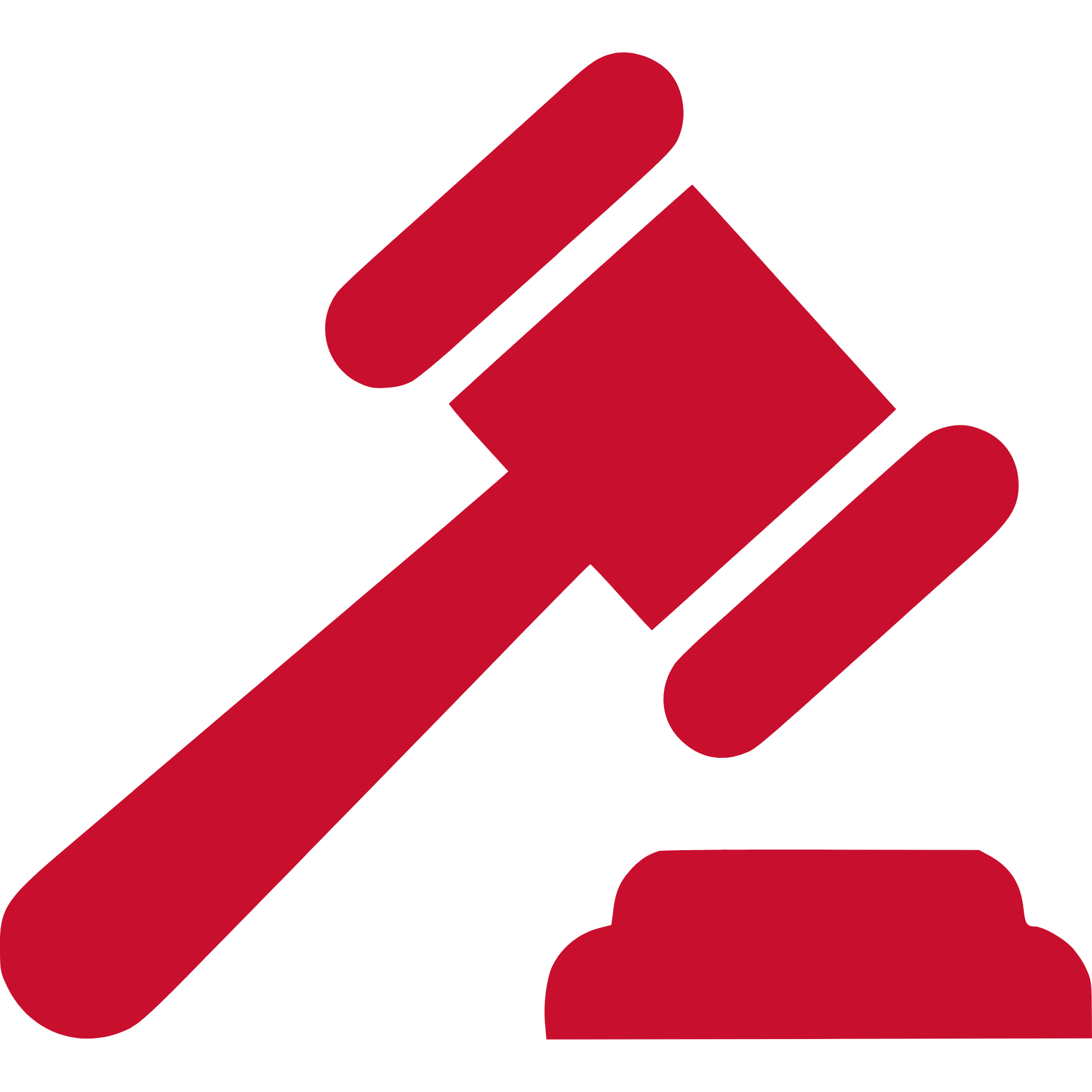 Gavel resting on a sound block, symbolizing justice or legal proceedings.
