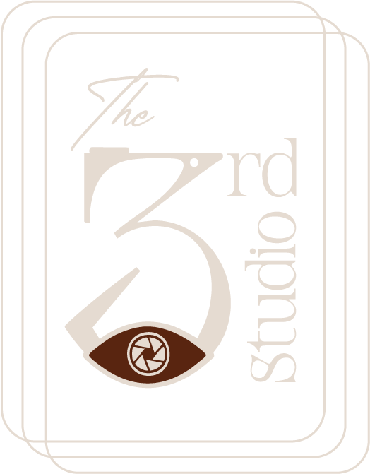 Logo for The 3rd Eye Studio featuring stylized text and an eye graphic with a camera shutter inside.