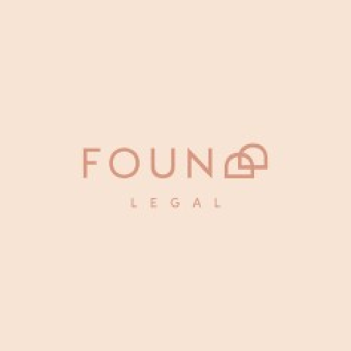 Logo with the word 'FOUND' in uppercase letters and a small house icon combined with a dollar sign, with the word 'LEGAL' below.