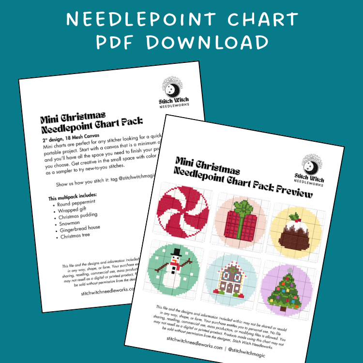 Christmas Icons Mini Needlepoint Chart Multipack