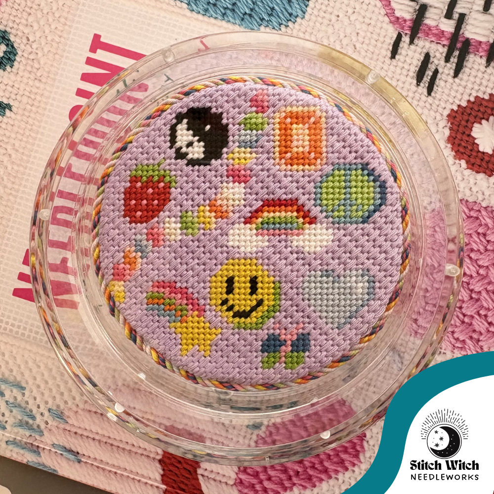 Coaster insert, 8 color cording