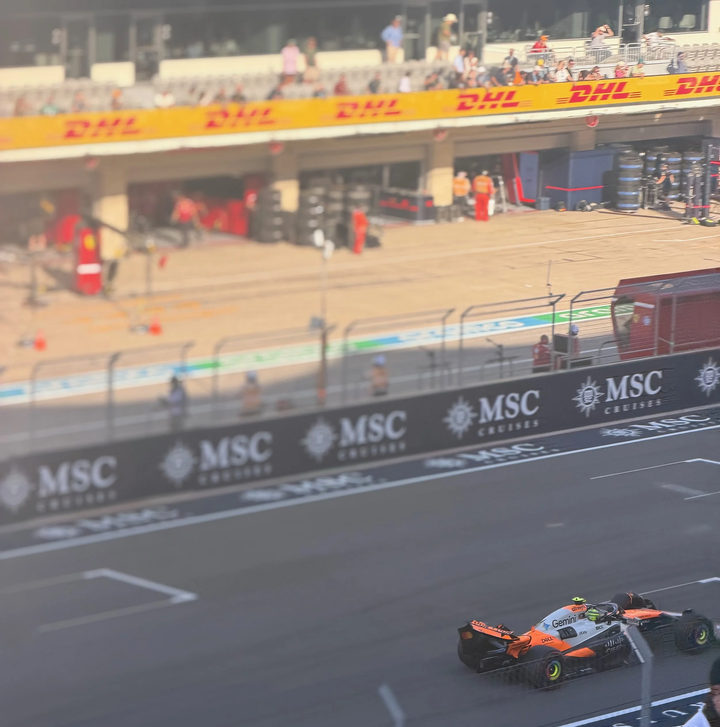 Lando Norris racing at the Formula 1 United States Grand Prix