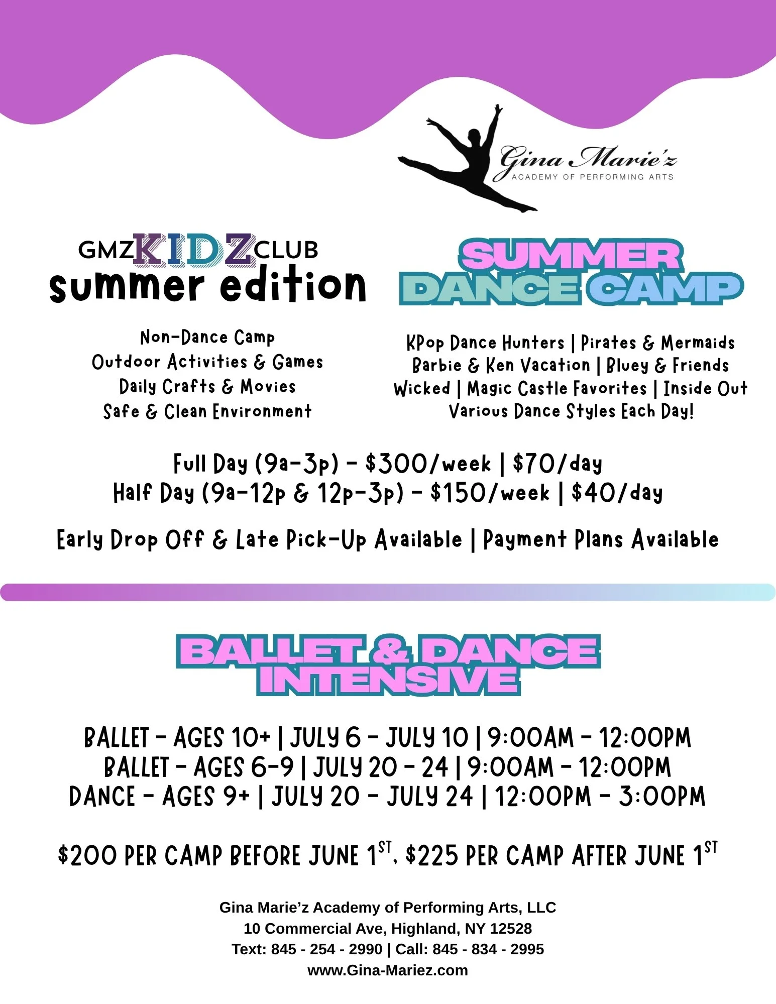 summer camp, summer camp pricing, multi week discounts, summer dance camp, dance camp