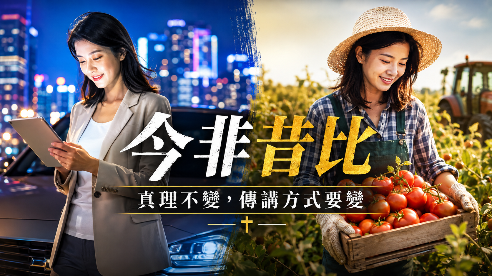 今非昔比：               真理不變， 傳講方式要變