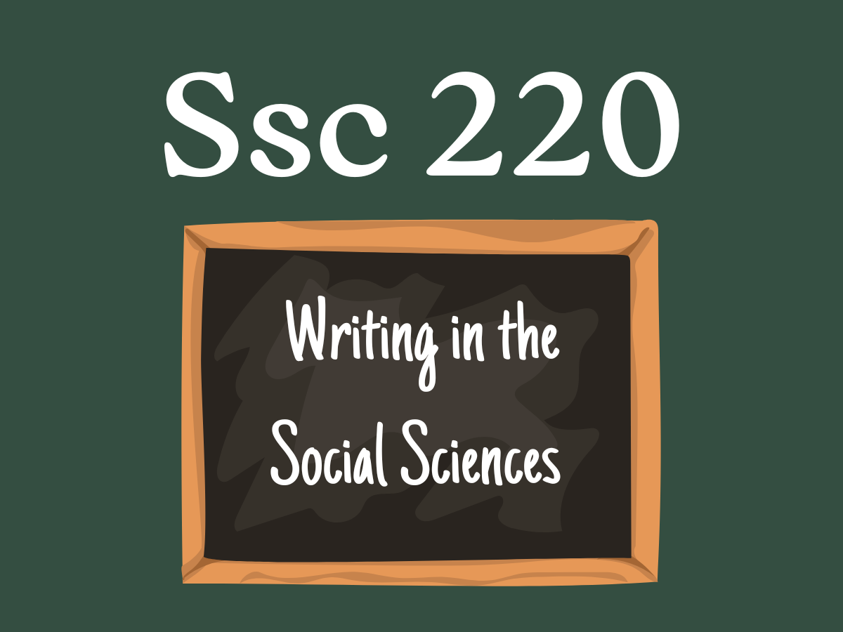 This course prepares students for upper-division disciplinary writing in the social sciences by introducing key genres and conventions common to anthropology, political science, economics, psychology, and sociology. Students will learn how to identif