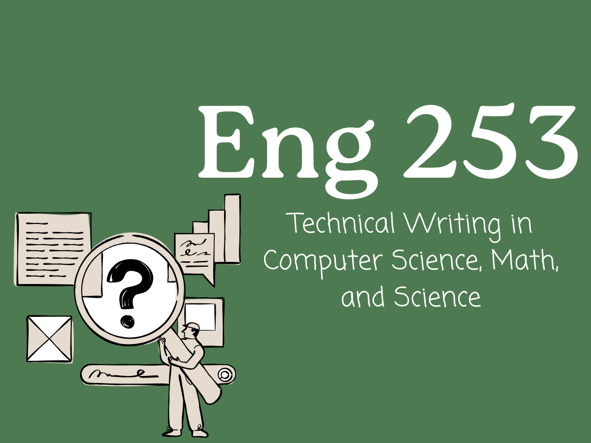 Whether in academia or in the professional workplace, programmers, creators, scholars, and designers need to explain their complex concepts and original technical innovations in informative and easy-to-understand communications. In this course, stude