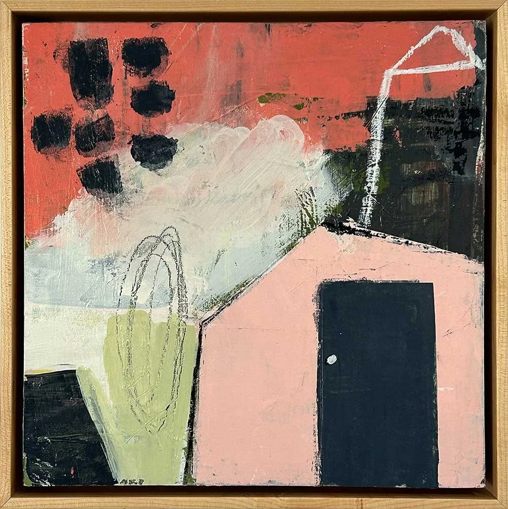 Sequestered #3
Acrylic paint 
 12"x 12" cradled panel
13" x 13" framed
$500