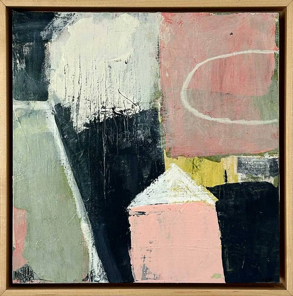 Sequestered #2
Acrylic paint 
12" x 12" cradled panel
13" x 13" framed
$500