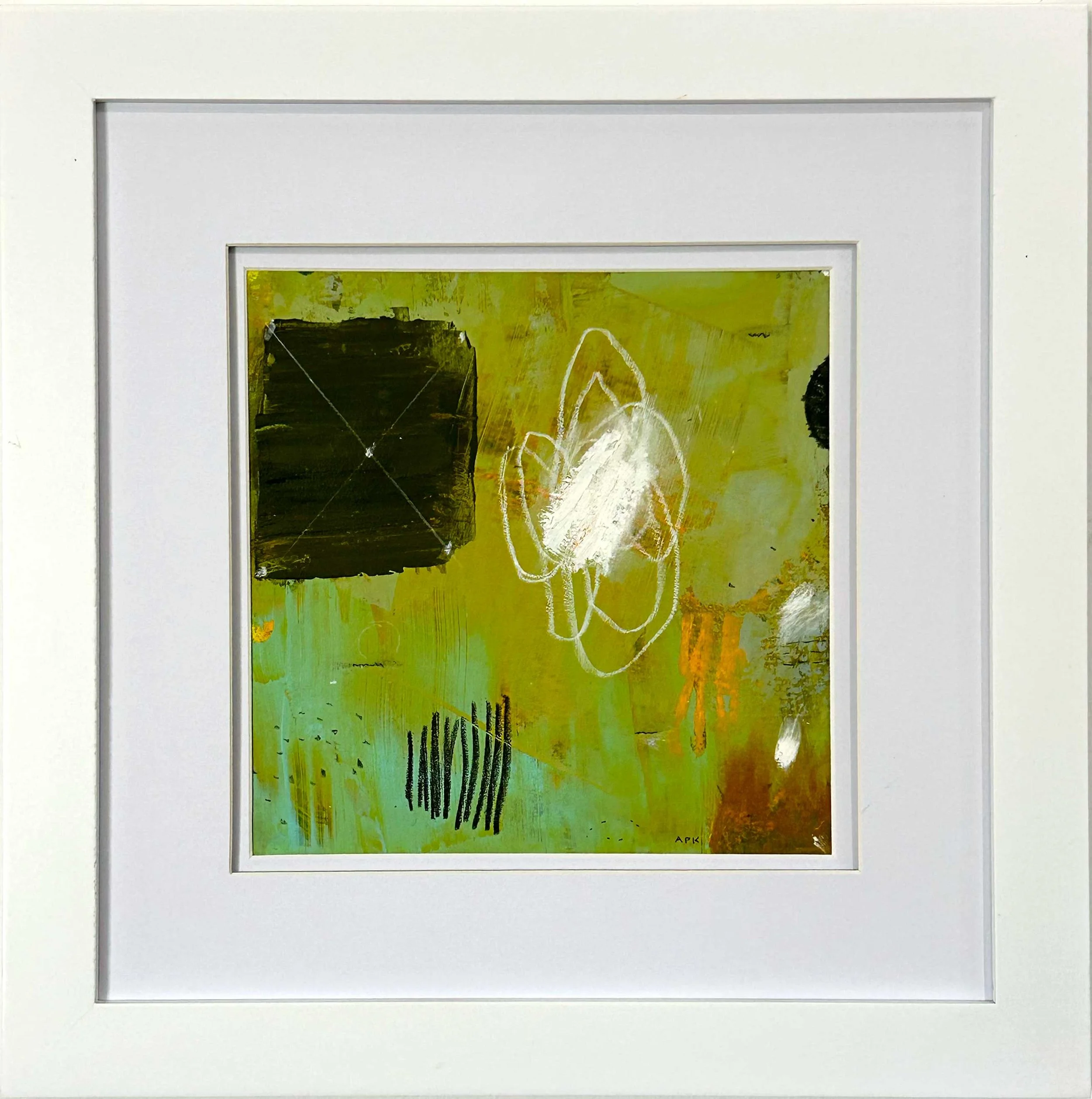 "X Marks the Spot"
0824-11
Mixed media on paper
framed 14" x 14"
$350
