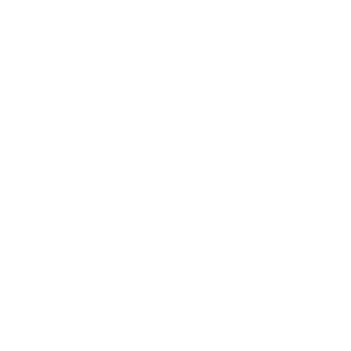 Hiking icon in a white circle