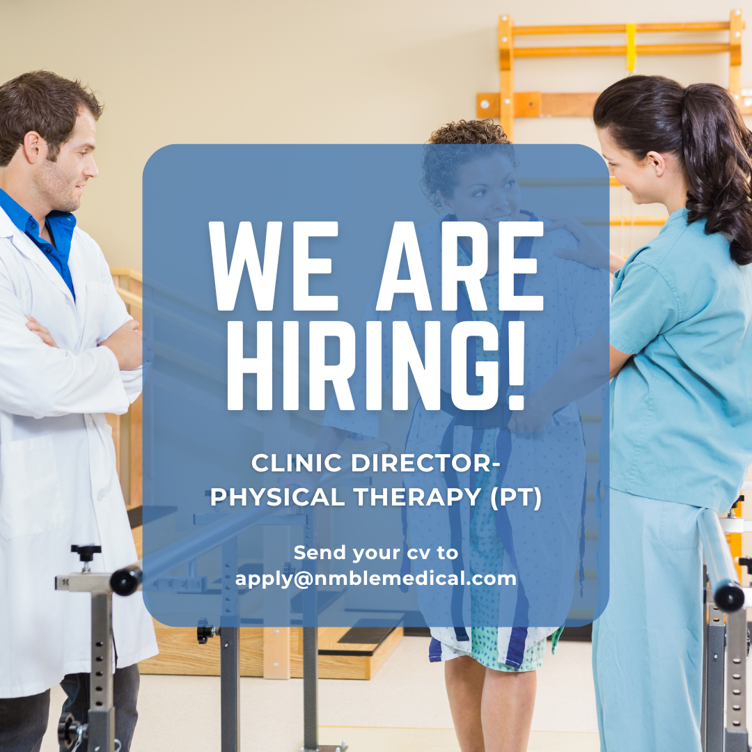      

 
    Clinic Director of Physical Therapy    Location: Columbus, IN (On-site)      Nmble Medical is partnering with a reputable outpatient rehabilitation clinic  to identify a passionate  Clinic Director / Physical Therapist  ready to lead, gr