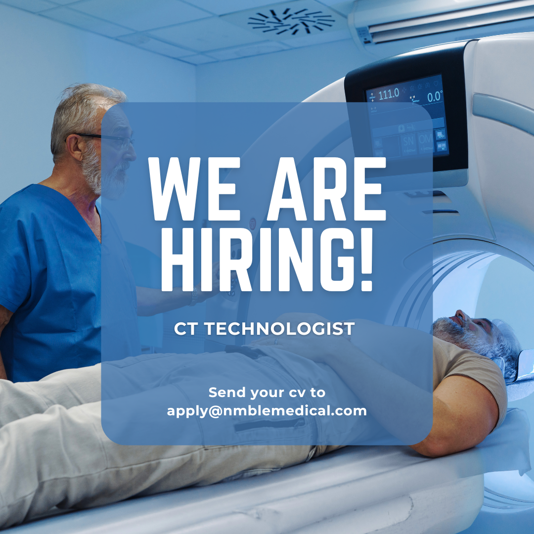       
  
    CT Technologist   Location: Indianapolis, IN (Full-time)     Nmble Medical is seeking a CT Technologist to support a partner healthcare facility in the Indianapolis, Indiana area. In this role, you will perform CT imaging procedures, en
