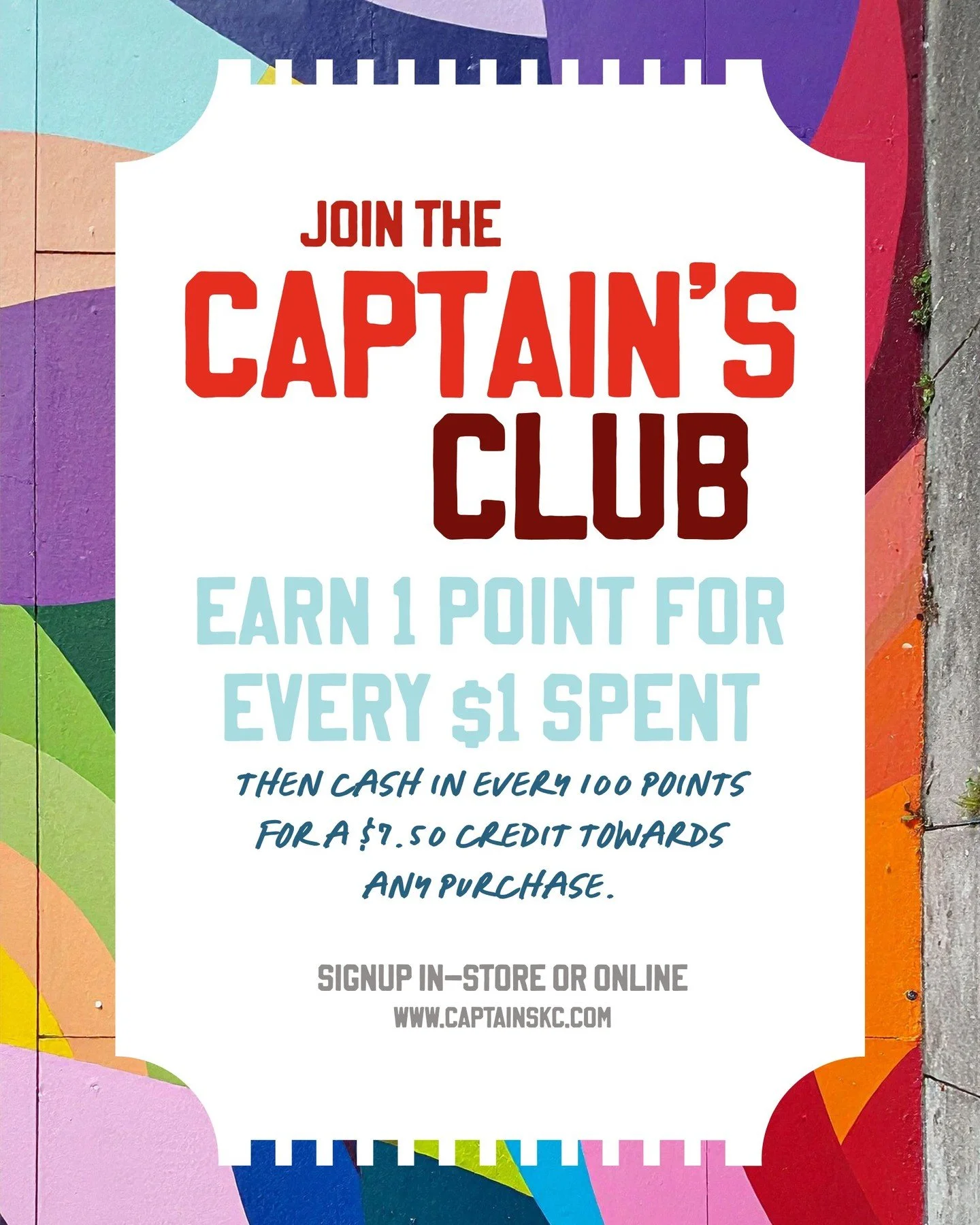 Simplicity meets savings. 🤝 Why not get free $$$ to enjoy your Captain's favorites as usual? #captainsSL #jointheclub