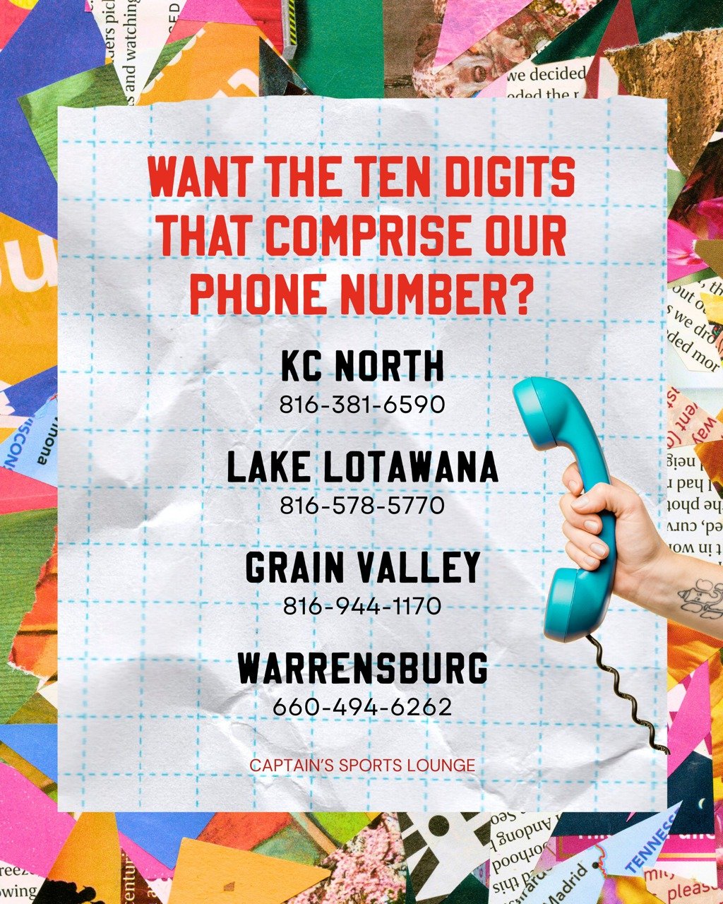 Want our digits? You're in luck! 😉 #captainsSL