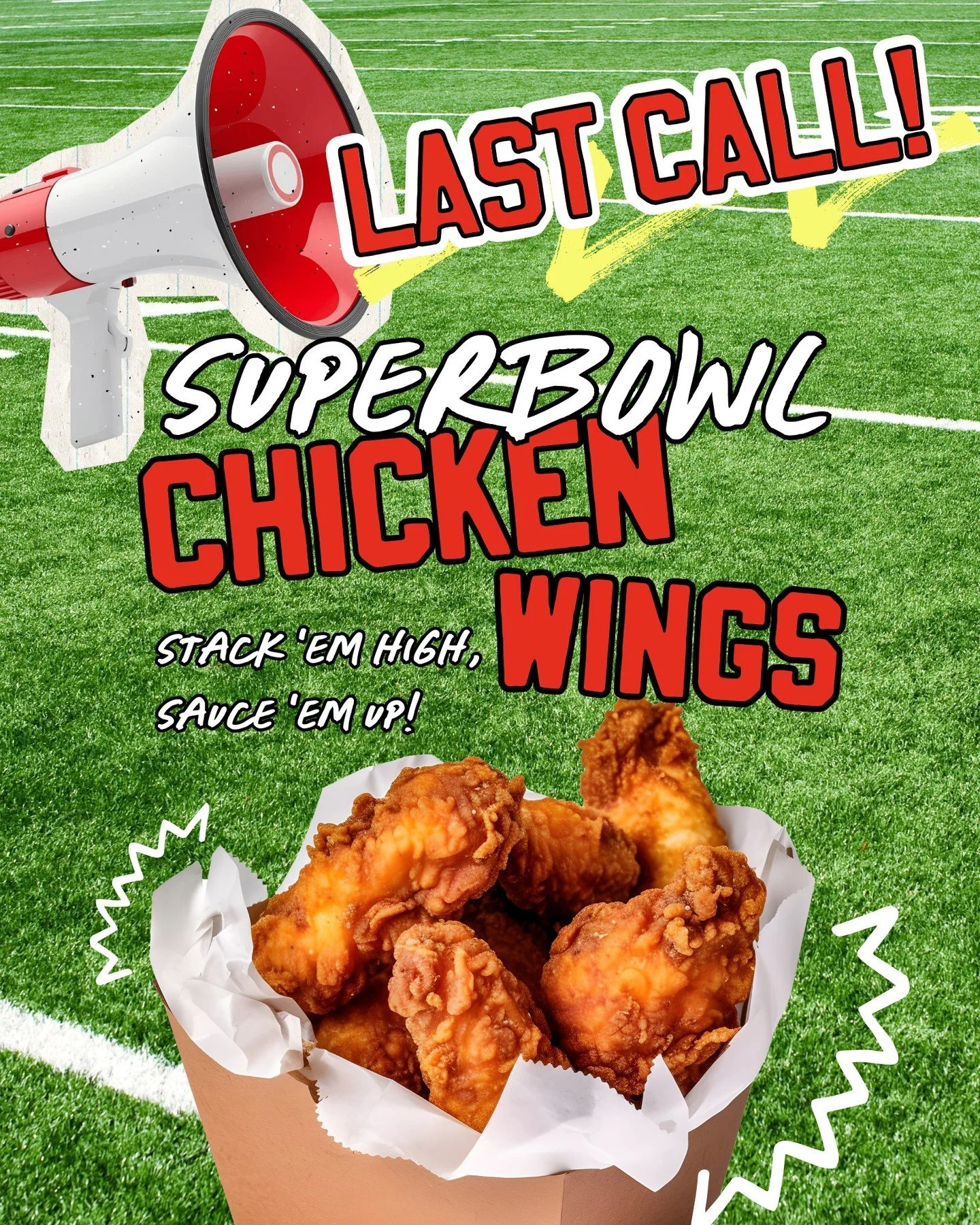 🚨🚨🚨 Deadline is TODAY at 3pm! Feed your whole party! 🏈 #captainsSL #superbowl

-------------------------------------------------------------
 🏈 Available for carry-out ONLY on Sunday 2/8 |  Pickup time 2 - 4 pm

 🏈 Order deadline is Saturday 2/