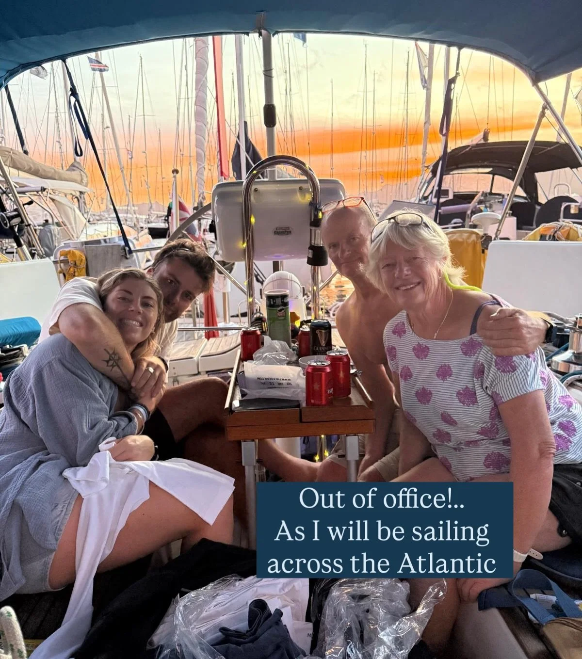 office until mid January&hellip; because I&rsquo;m sailing across the Atlantic 😱⛵️

Still feels wild to say that. This has been on my a dream of mine since I was a kid and  my Dad would talk about his dream to one day sail across the Atlantic and fu