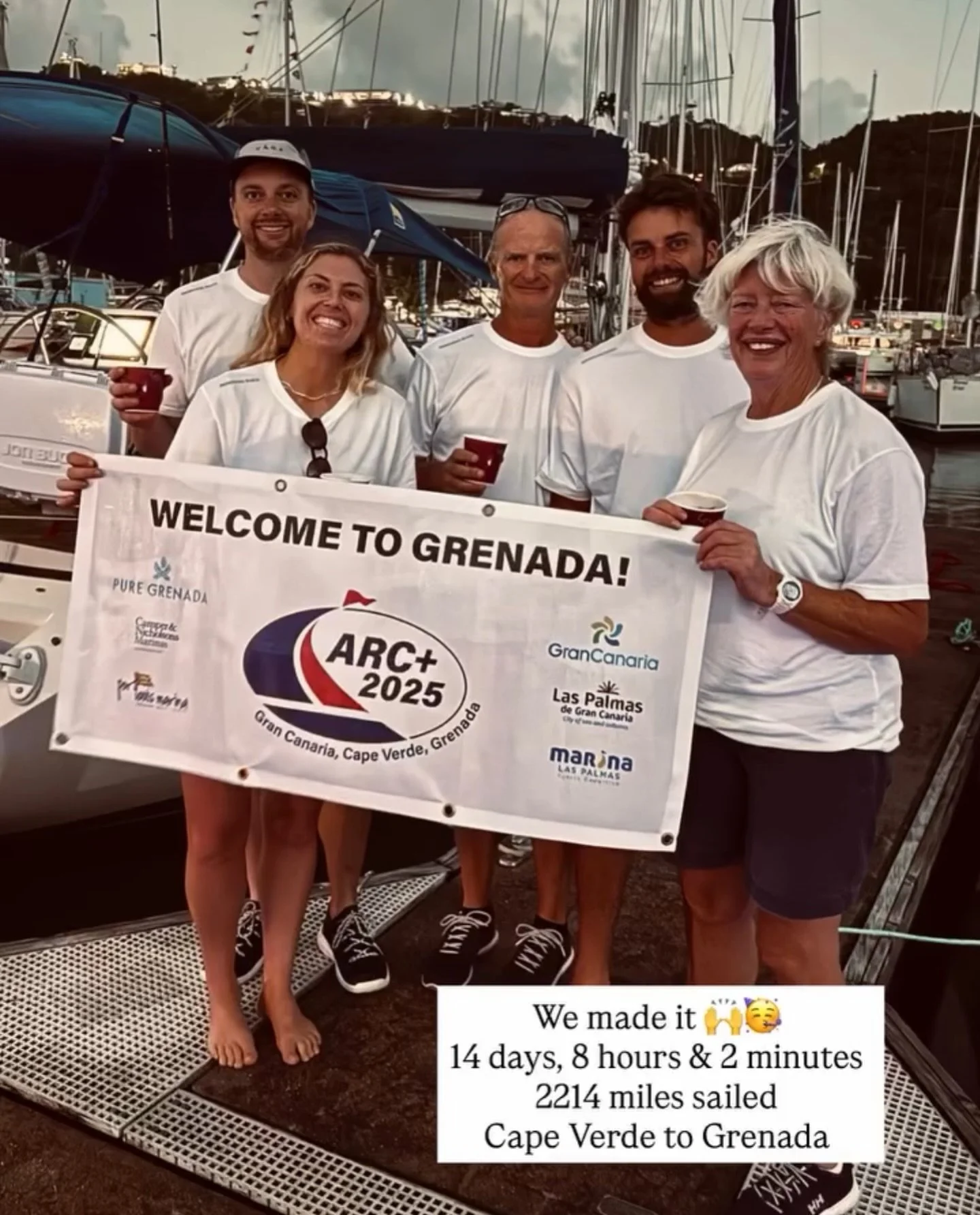 It&rsquo;s been almost a week since we arrived in Grenada and WOW. What an adventure. 💙

It&rsquo;s taken a few days to recover, especially from the sleep deprivation, but I still can&rsquo;t quite believe we&rsquo;ve done it.

We sailed 2,241 miles