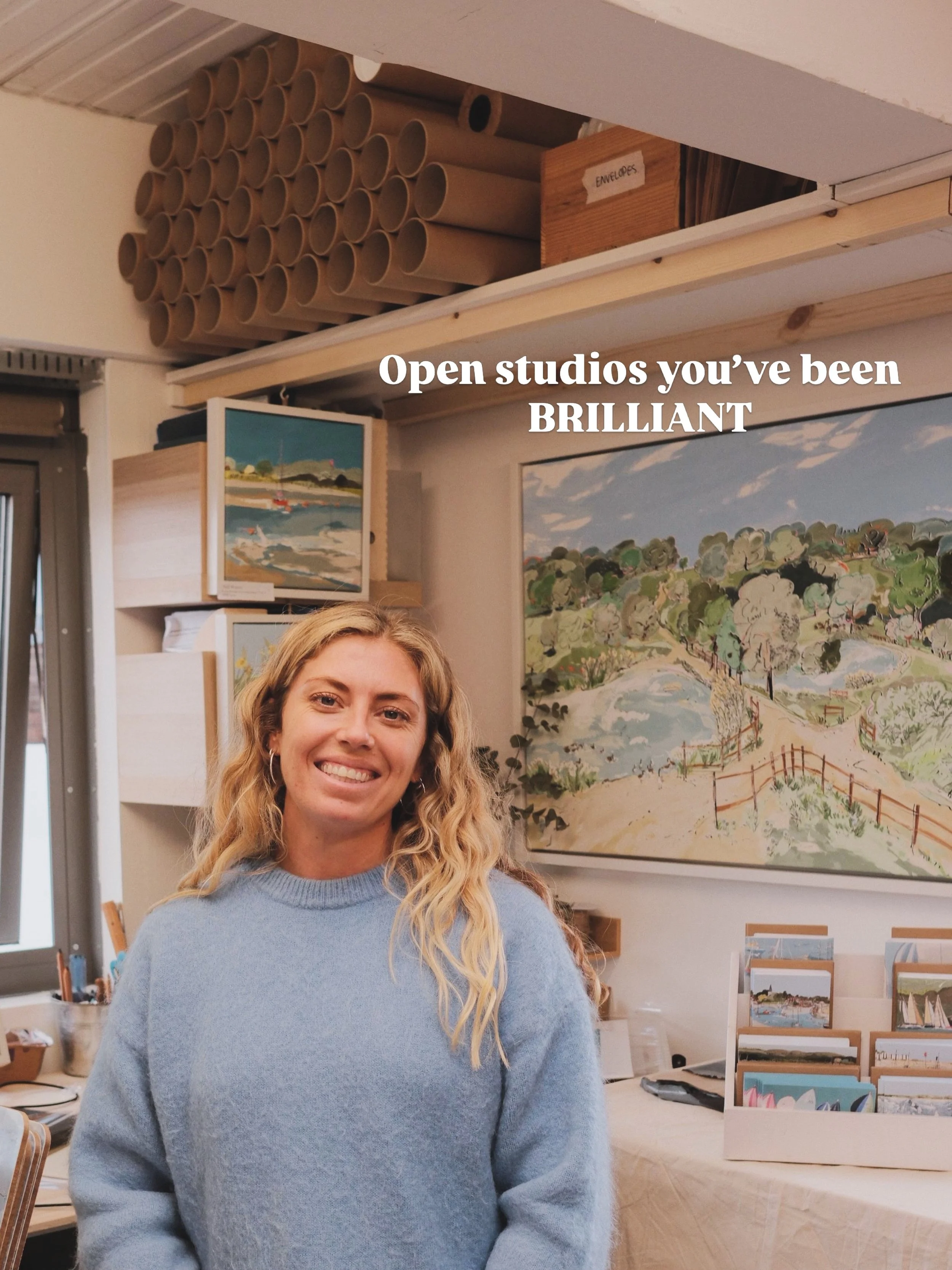 Today is the last day of Wimbledon Open Studios 🥳 It&rsquo;s been such a brilliant few days and I&rsquo;ve absolutely loved meeting so many of you and seeing new artworks head off to their forever homes 🩷

We&rsquo;re open today:

Wimbledon Art Stu