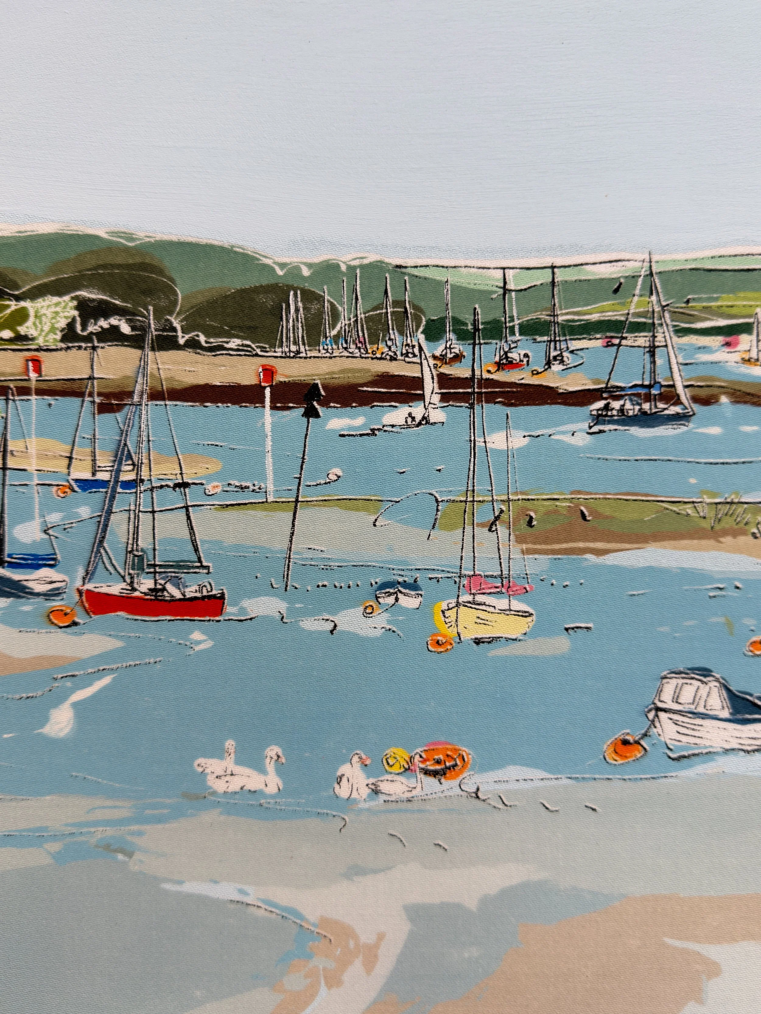 What a beautiful weekend we have here in the UK ☀️☀️☀️ such a treat and really feel like summer has started 🥳. 

I&rsquo;m off to the coast today to my favourite harbour, Chichester Harbour. This piece &lsquo;Where The Tide Leads&rsquo; is inspired 