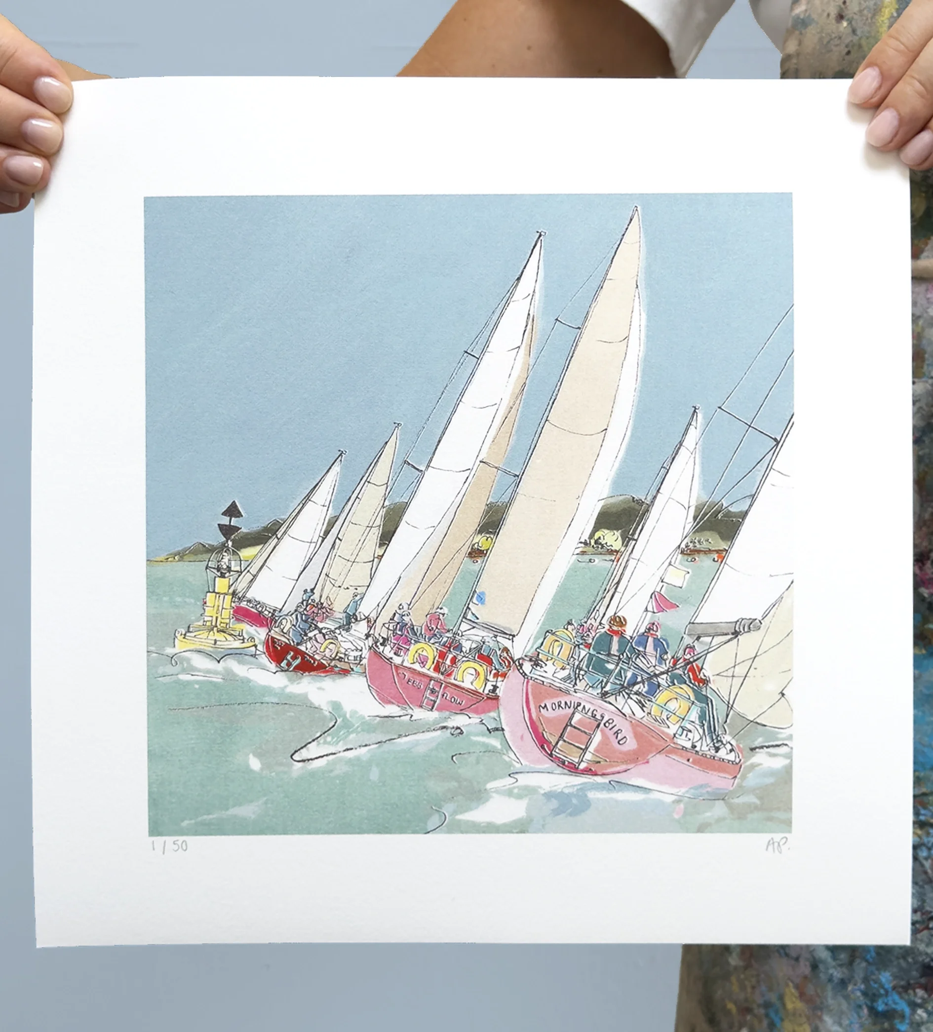 Close Hauled limited edition print  Alex Poyner 1b.webp
