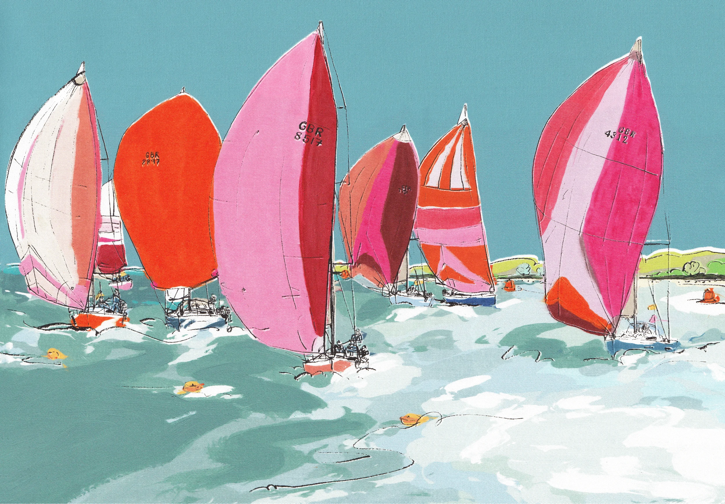 red gennakers in the wind .webp