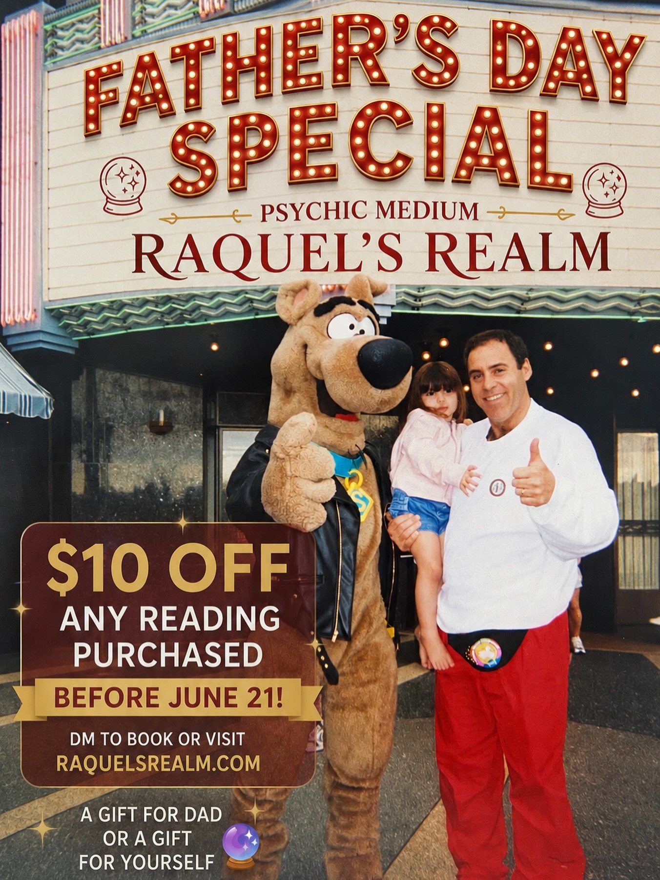 Father&rsquo;s Day can bring up a lot.. whether you&rsquo;re celebrating, grieving, or somewhere in between. 

A reading can bring clarity, connection, and comfort 💙 $10 OFF any session booked before June 21. 

💌 DM me or visit raquelsrealm.com to 