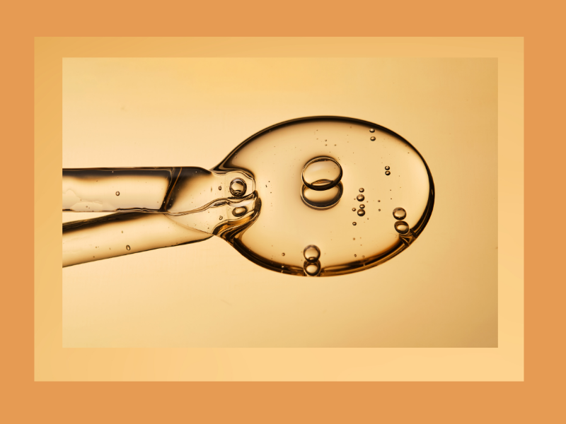 Hyaluronic Acid drops.