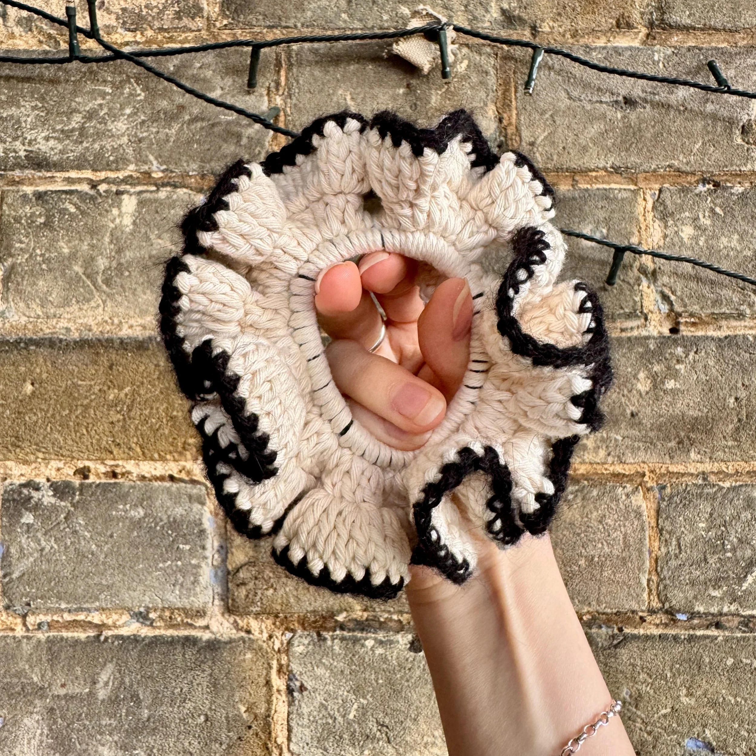 Vanilla Petal Scrunchie