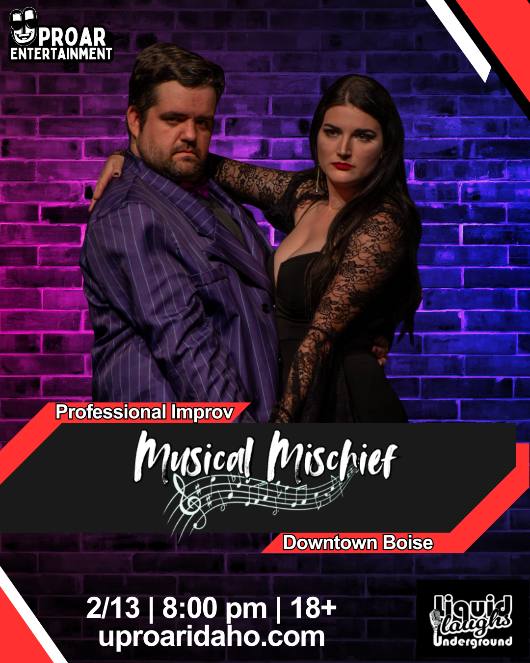 Live Improv Comedy at Liquid—Musical Mischief 
