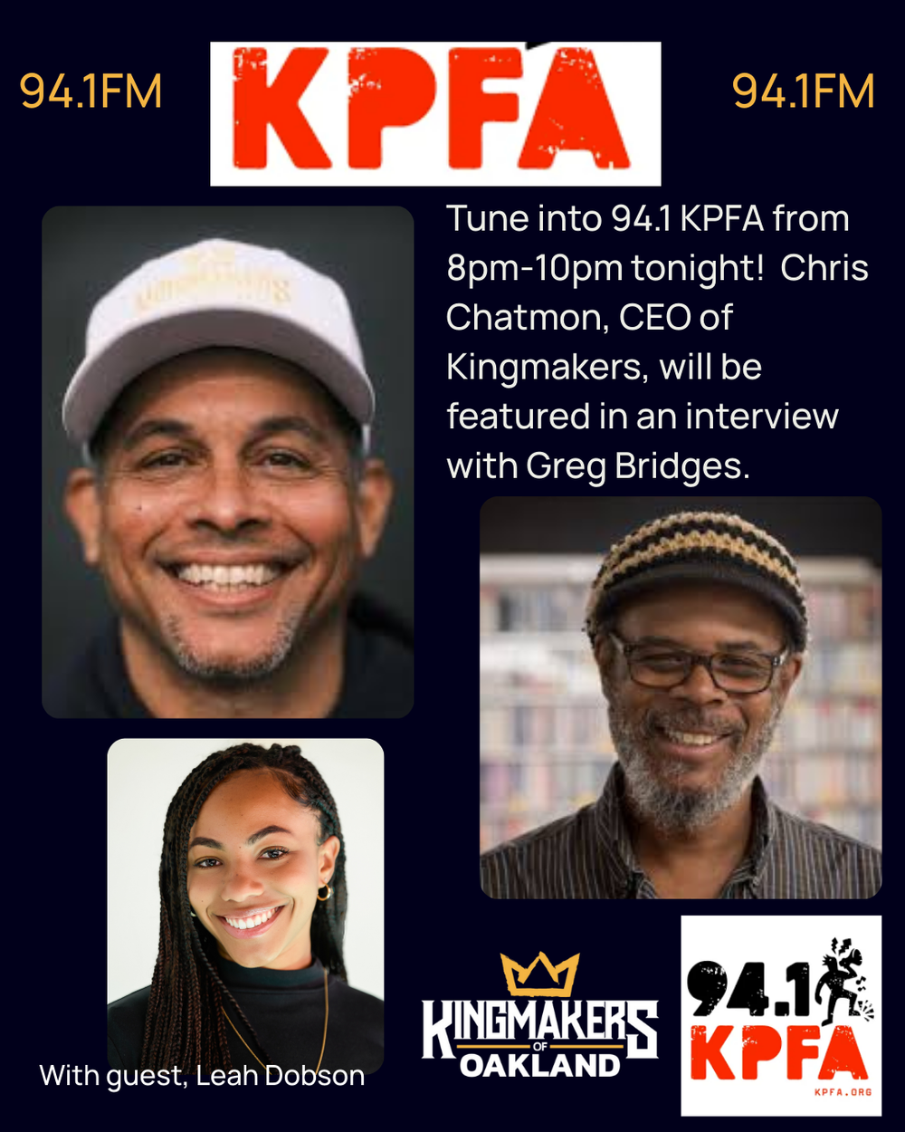 KPFA Interviews Chris Chatmon — Kingmakers of Oakland