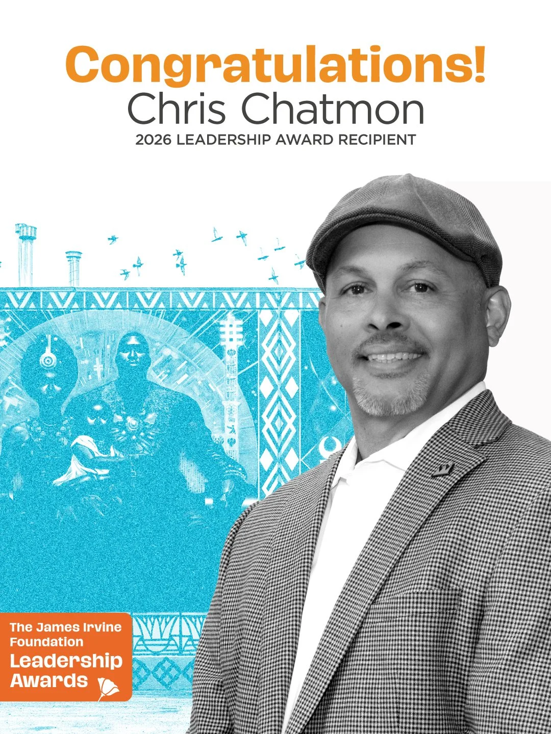 Chris Chatmon selected for a 2026 James Irvine Foundation Leadership Award
