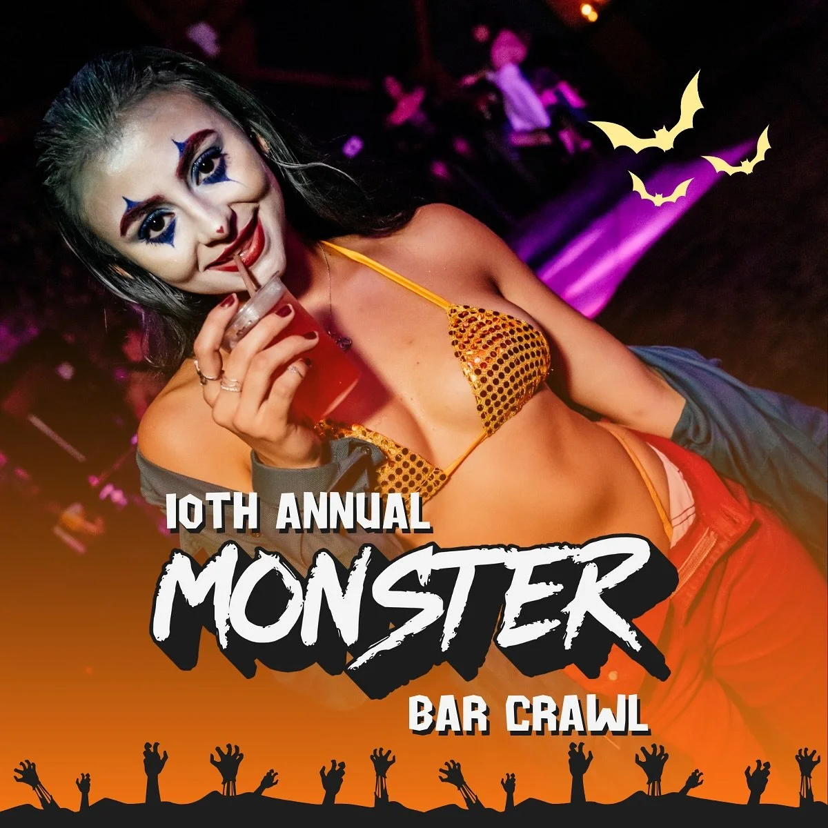Happy Halloween, Brickell Crawlers! 🎃 The 10th Annual Monster Bar Crawl kicks off TONIGHT &mdash; and you&rsquo;re on the list. Let&rsquo;s get you set up:

📍 Check-In Location: Blackbird Ordinary &ndash; 729 SW 1st Ave, Miami FL
 ⏰ Time: 5 PM &nda