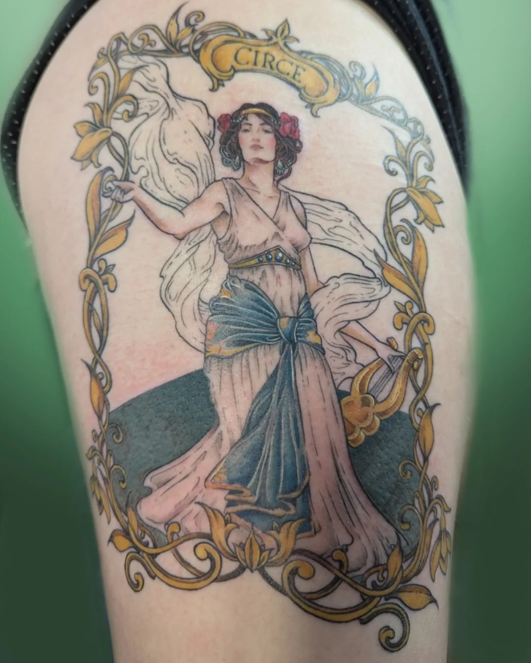 One more session (3 completed) to finish Circe. 

This piece is based on the painting &ldquo;Circe&rdquo; by Wright Barker c. 1889 

Historical Context: Circe was the witch who lived on the island of Aiaia, the daughter of Helios and the nymph Perse.