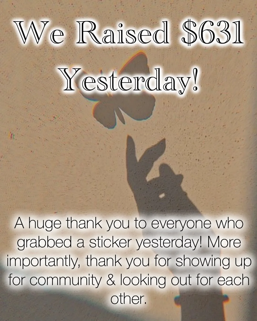 In 5 hours yesterday, we raised $631 together for @monarca.minn ! I&rsquo;m so damn proud of you all. Thank you to everyone who bought a sticker, shared, and engaged with my post. Every effort is appreciated and makes a difference! 

Yesterday and to