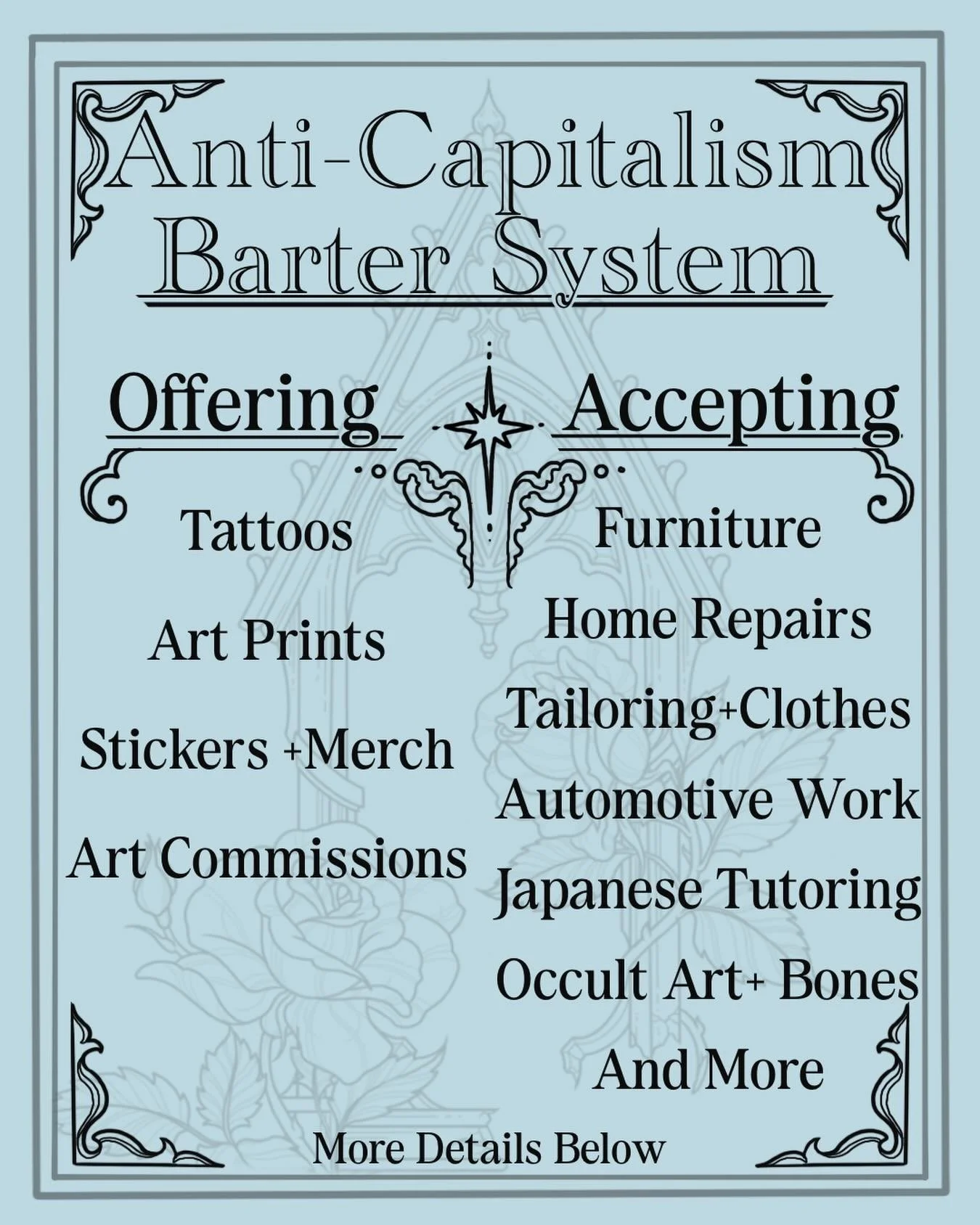 Barely finished this in time for my books opening tomorrow! 💖😮&zwj;💨

Specifics: 

Furniture: Wooden, Antique, Gothic 

Home Repairs: Redoing Wooden Floors, Cabinetry/Custom Shelves, Fencing, Home Renovations in General

Tailoring &amp; Clothing: 