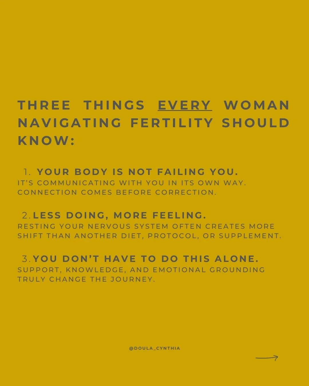 Whether you&rsquo;re trying to conceive or preparing to give birth &mdash; your journey always begins with connection.

Connection to your body.
Connection to your intuition.
Connection to what you need to feel safe.

We don&rsquo;t need more pressur